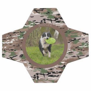 Bola De Futebol Personalizar Nome do Cachorro Camo Imagem Brincar