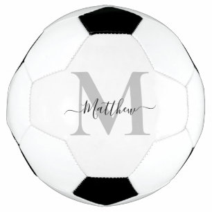 Bola De Futebol Personalizar Nome Inicial do Monograma