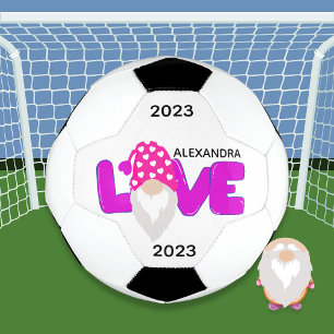 Bola De Futebol Personalizar o amor Coração Rosa Rosa Púrpura