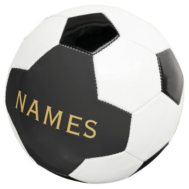 Bola De Futebol Personalized With Last Name or Nickname on Them (Três quartos)