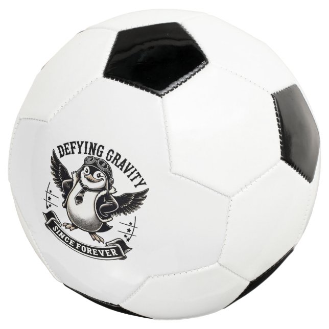 Bola De Futebol Pinguim Aviador (Três quartos)