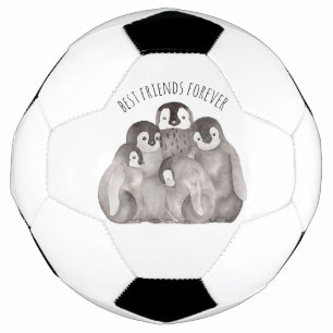 Bola De Futebol Pinguins Imperador dos Melhores Amigos