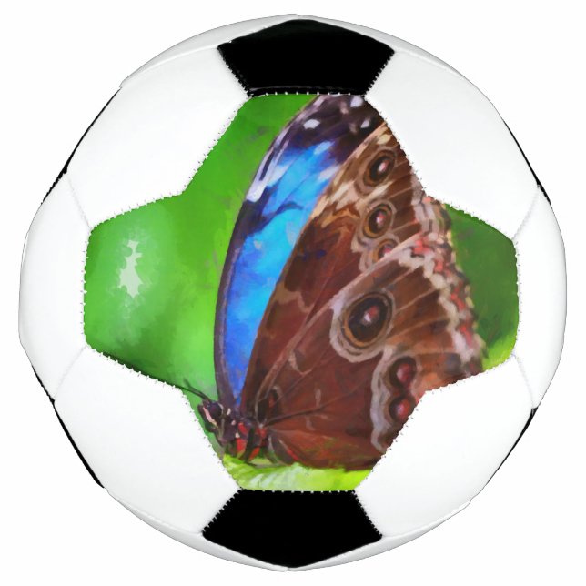Bola De Futebol Pintura da borboleta (Frente)