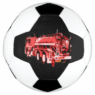 Bola De Futebol Pintura De Óleo Do Motor De Fogo Vermelho,