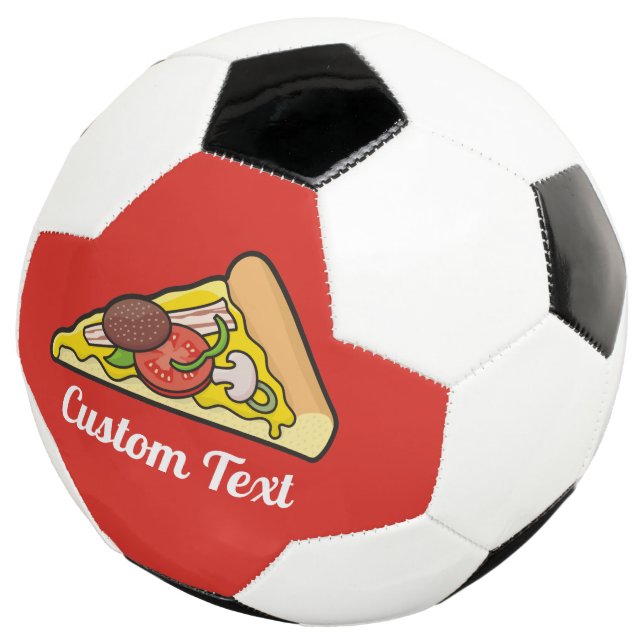 Bola De Futebol Pizza Slice (Três quartos)