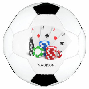 Bola De Futebol Poker / Casino de Nome Personalizado