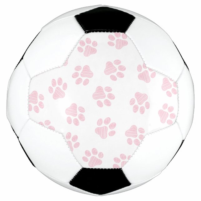 Bola De Futebol Porcas, Patas-Cachorros, Patas-Rosa-Bebês (Frente)