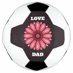 BOLA DE FUTEBOL PRESENÇA DE FLOR MODERNA COLORIDA PARA FILHA IRMÃ