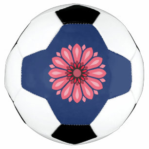 BOLA DE FUTEBOL PRESENÇA DE FLOR MODERNA COLORIDA PARA FILHA IRMÃ