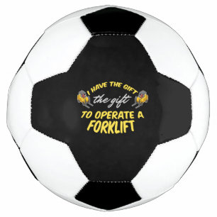 Bola De Futebol Presente de empilhadeira