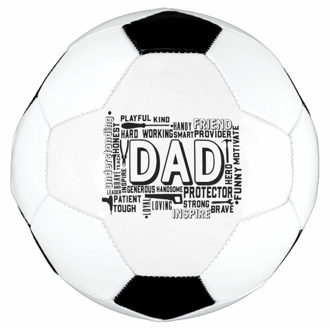 Bola De Futebol presente de pai aniversário presente pai dia de os (Frente)