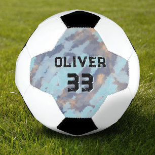Bola De Futebol Presente Personalizado de Nome e Número de Jogador
