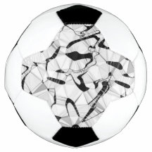 Bola de Futebol Preta e Branca