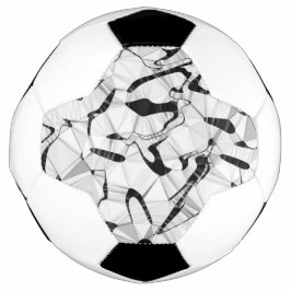 Bola de Futebol Preta e Branca