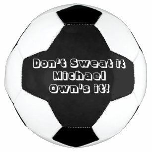 Bola de Futebol Preta e Branca