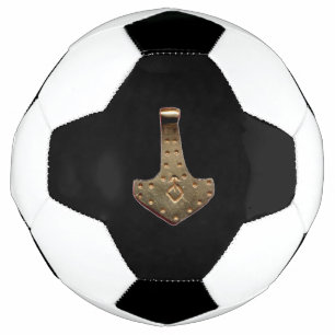 bola de futebol preto Thor Hammer Dourada