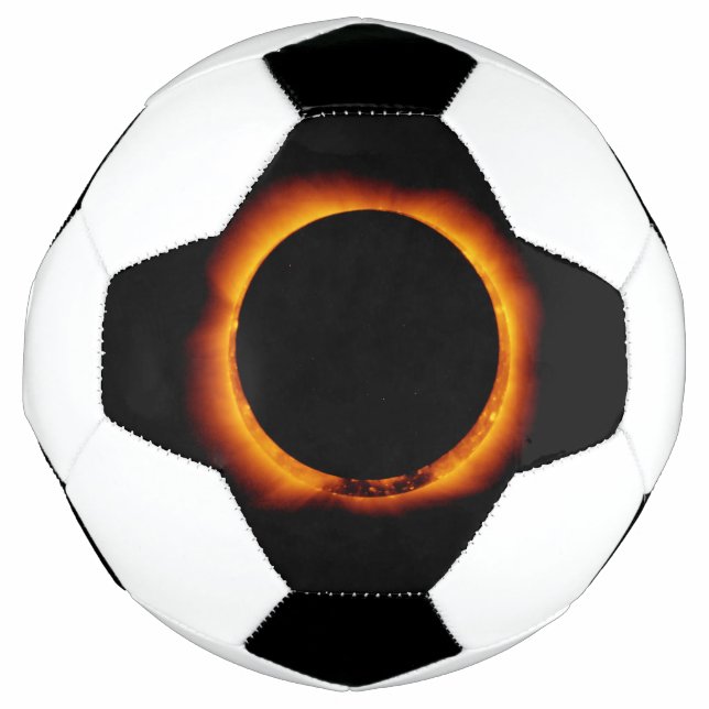 Bola De Futebol Próximo do Eclipse Solar Total (Frente)