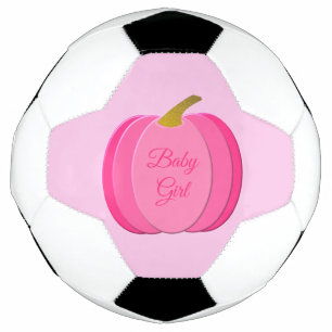 Bola De Futebol Pumpkin bonito de Menina Rosa