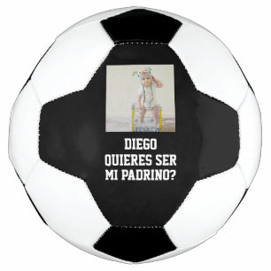 Bola De Futebol Queres Ser Meu Padrinho Proposta de Padrinho Futeb