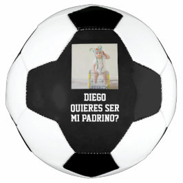 Bola De Futebol Quieres Ser Mi Padrino Godparent Proposal Futbol