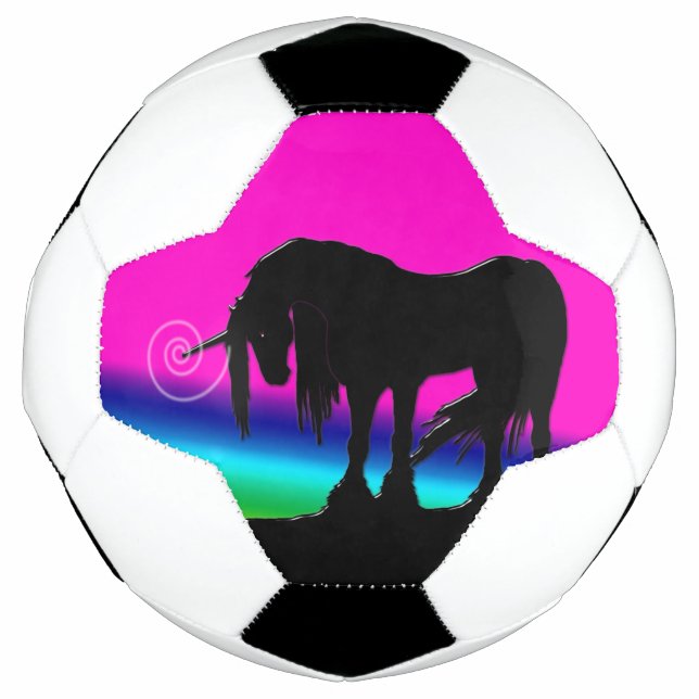 Bola De Futebol Rainbow Unicorn (Frente)