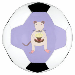 Bola De Futebol Rato Siamês com Bolo de Aniversário