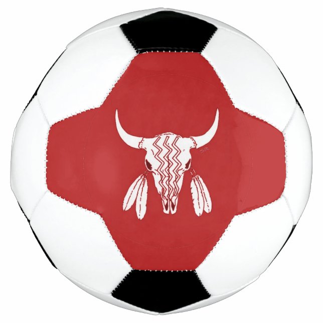 Bola de futebol Red Ghost Dance Buffalo (Frente)