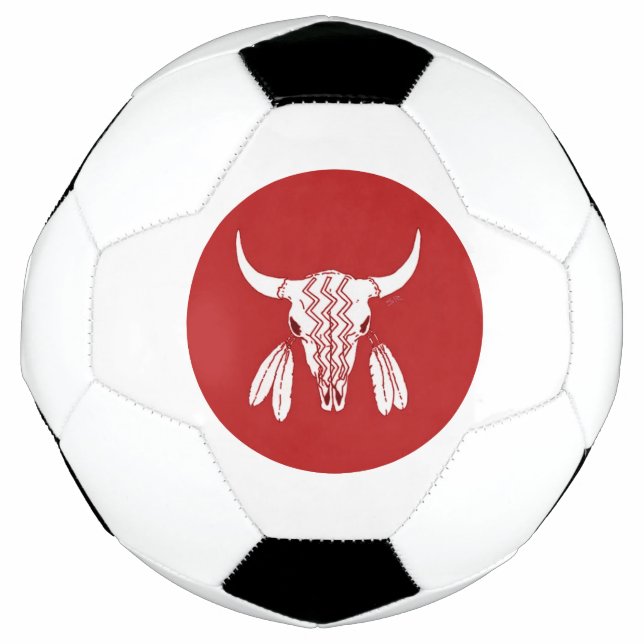 Bola de futebol Red Ghost Dance Buffalo (Frente)