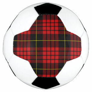 Bola De Futebol Red Tartan Soccer Ball