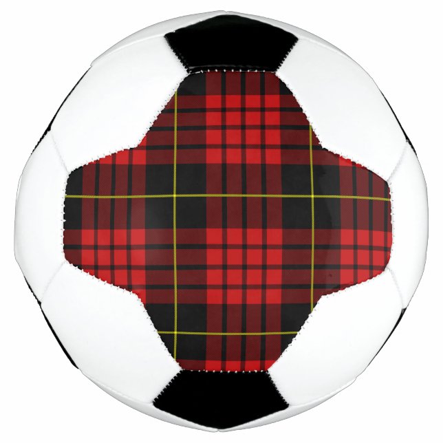 Bola De Futebol Red Tartan Soccer Ball (Frente)