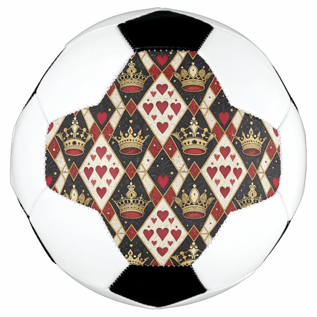 Bola De Futebol Rei & Rainha de Copas (Frente)