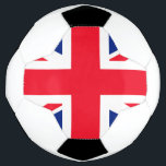 Bola De Futebol Reino Unido União Jack Flag<br><div class="desc">Reino Unido União Jack Flag</div>