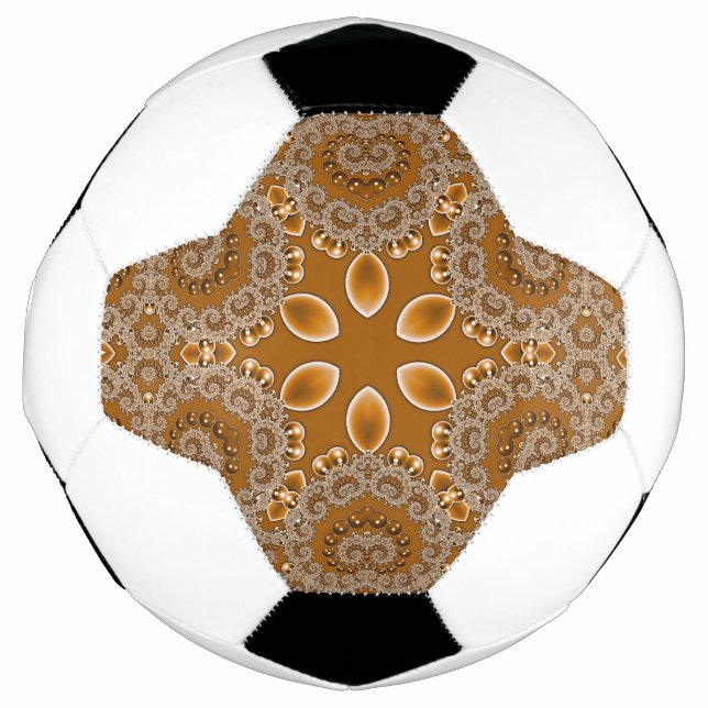 Bola De Futebol Renda Fractal de Caramelo (Frente)