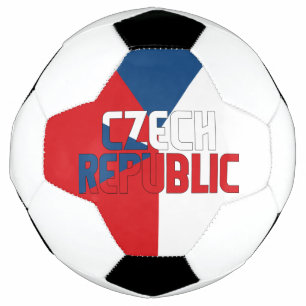 Bola De Futebol República Checa Bandeira Vermelho Azul Branco Pat