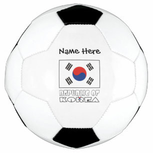 Bola De Futebol República da Coreia Bandeira Sul-Coreana Personali