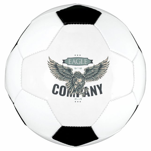 Bola De Futebol Retro Eagle Company Design Americano (Frente)
