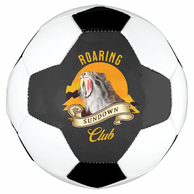 Bola De Futebol Roaring Sundown Club Sabertooth Tiger (Frente)