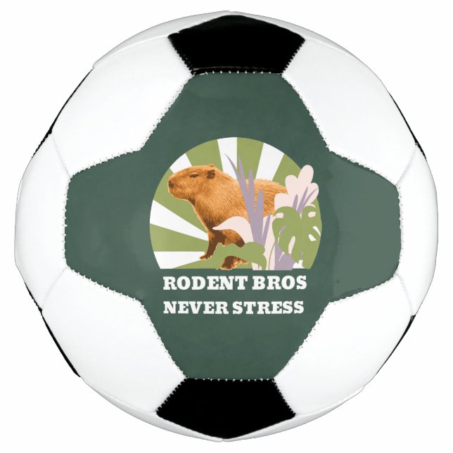 Bola De Futebol Rodent Bros Nunca Stress Capybara (Frente)
