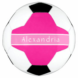 Bola De Futebol Rosa e Rosa Quentes Personalizados