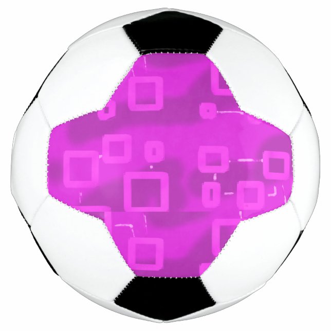 Bola De Futebol Rosa Escuro (Frente)