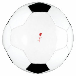 Bola De Futebol Rosa Madder, Lava Vermelho, Design floral