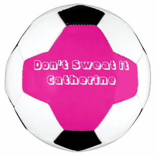 Bola de Futebol Rosa Quente & Bola Branca