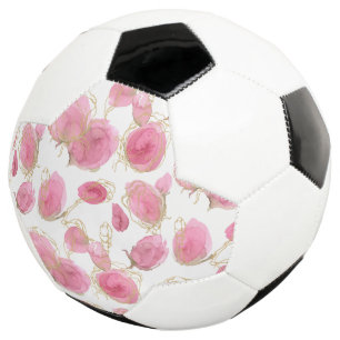 Bola De Futebol Rosas rosas