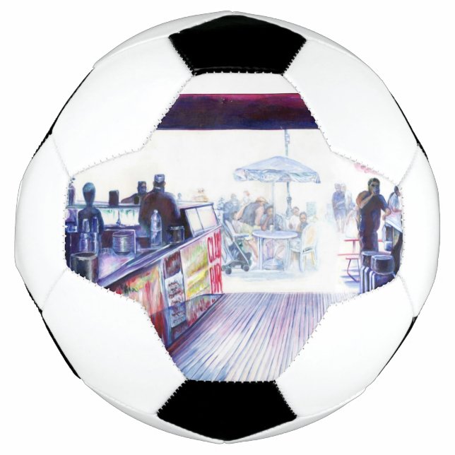 Bola De Futebol Ruby's, Coney Island, Nova York (Frente)