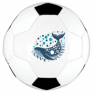 Bola De Futebol Salve o trabalho de arte de baleias planetárias pa