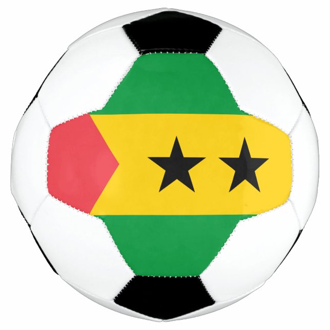 Bola De Futebol Sao Tome and Principe Flag (Frente)