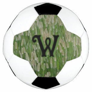 Bola De Futebol Sementes De Grãos Verdes Altas