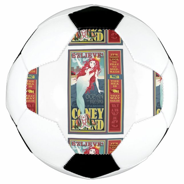 Bola De Futebol sereia de coney Island (Frente)