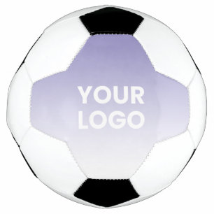 Bola De Futebol Seu logotipo e gradiente de cor de fundo editável