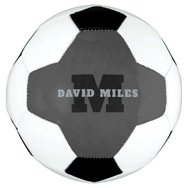 Bola De Futebol Seu Nome ou Nome da Empresa | Moderno Masculino Ci (Frente)